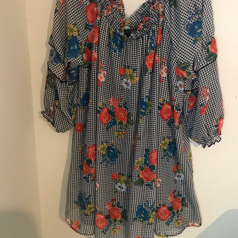 Plus size off the shoulder dress